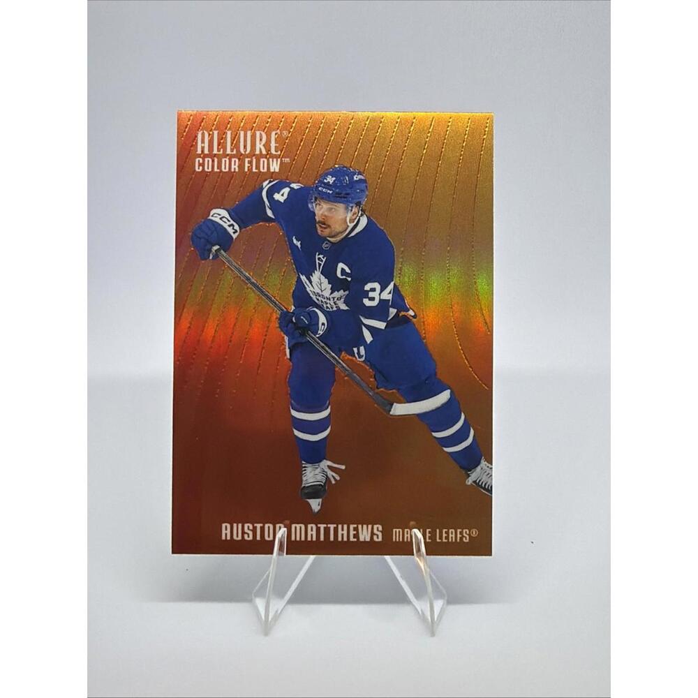 2025-26 Upper Deck Allure - Color Flow Auston Matthews #CF-26 Red Orange